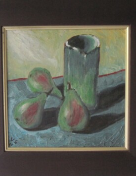 Three Pears and Cypriot Vase